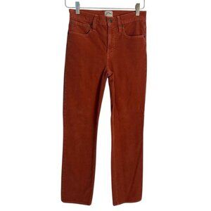 J. Crew | Orange Salmon Vintage Slim Straight Corduroy Pants Size 25